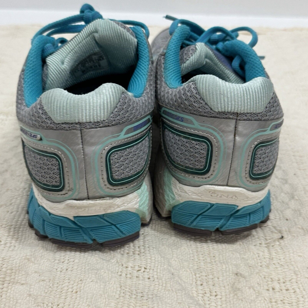 Brooks Adrenaline GTS 16 Running Shoes Womens Size 10 Silver Teal 1202031B170 - Picture 12 of 16